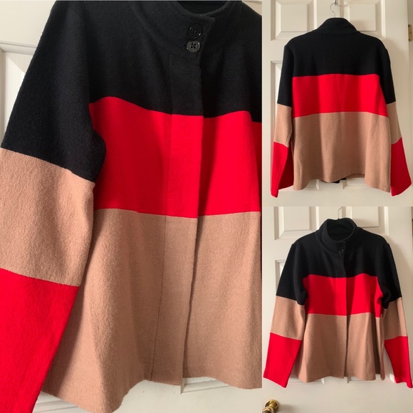 New Karl Lagerfeld Paris wool coatigan/sweater jacket - Picture 13 of 13